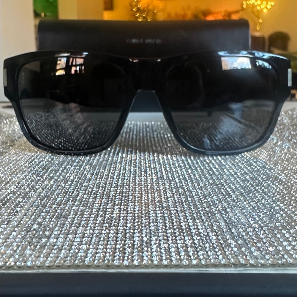 Saint Laurent Black Shield Sunglasses